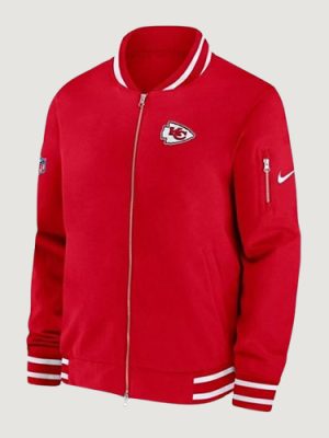 Men’s Kansas City Chiefs Sideline Red Bomber Jacket