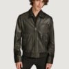 Men’s Knox Black Bomber Jacket - Image 2