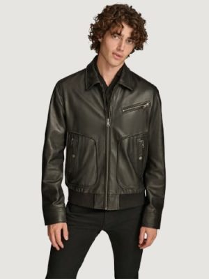 Men’s Knox Black Bomber Jacket
