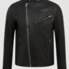 Men’s Lander Black Leather Oulton Jacket