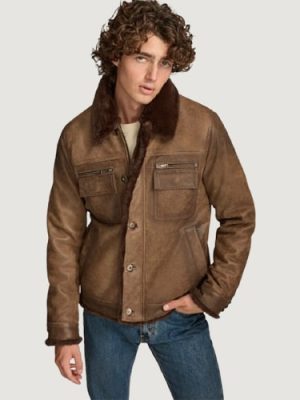 Men’s Lincoln Brown Trucker Jacket