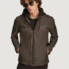 Men’s Mark Hooded Black Scuba Jacket