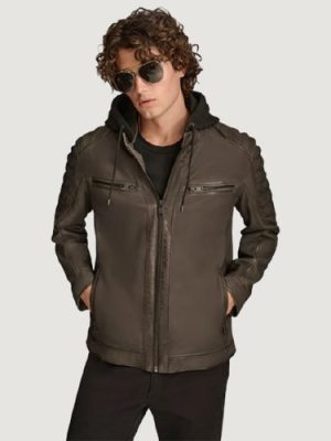 Men’s Mark Hooded Black Scuba Jacket