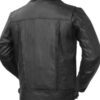 Men’s Mastermind Motorcycle Black Leather Jacket - Image 2