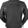 Men’s Maverick Motorcycle Black Leather Jacket - Image 2