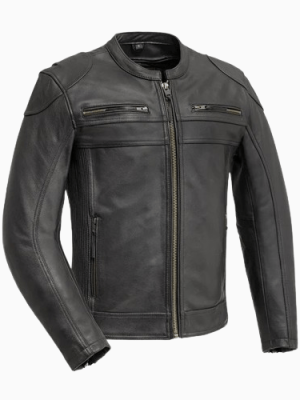 Men’s Nemesis Motorcycle Black Leather Jacket