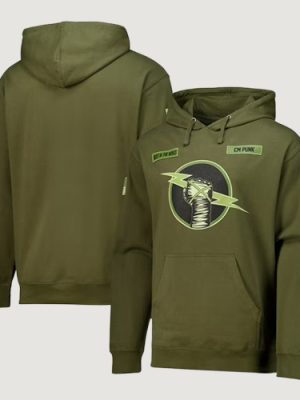 Men’s Olive CM Punk Best In The World Pullover Hoodie