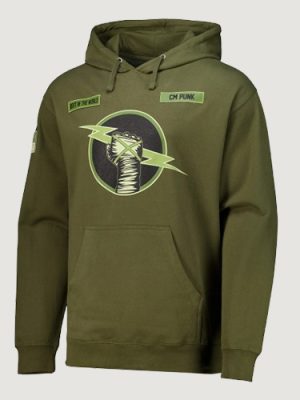 Men’s Olive CM Punk Best In The World Pullover Hoodie