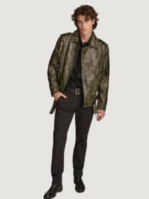 Men’s Oscar Grey Moto Jacket