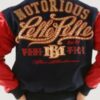 Men’s Pelle Pelle Notorious Navy Red Varsity Jacket - Image 2