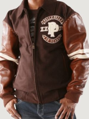 Men’s Pelle Pelle Panther Brown Woolen Jacket