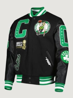 Men’s Pro Standard Black Boston Celtics Varsity Jacket
