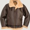 Men’s RAF Sheepskin B3 Bomber Brown Jacket