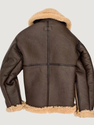 Men’s RAF Sheepskin B3 Bomber Brown Jacket
