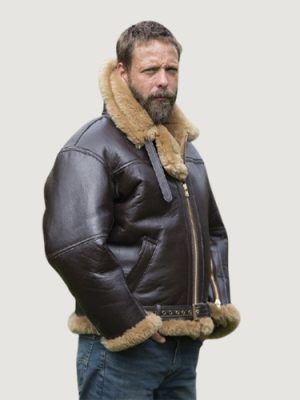 Men’s RAF Sheepskin Black Flying jacket