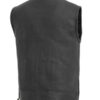 Men’s Rampage Motorcycle Leather Vest - Image 2