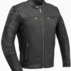 Men’s Raptor Motorcycle Black Leather Jacket