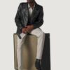 Men’s Rhodes Vintage Black Jacket - Image 2