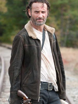 Men’s Rick Grimes The Walking Dead Brown Jacket