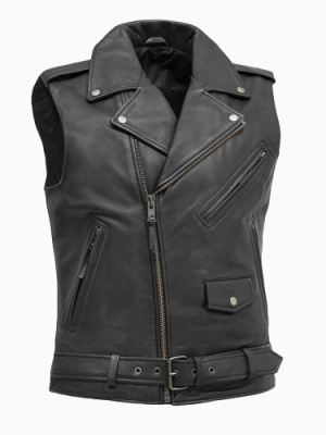 Men’s Rockin Motorcycle Leather Vest