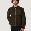 Men’s Roughout Suede Outlaw Jacket in Dark Major Brown - Image 2