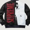 Men’s Scarface Tony Montana Black and White Leather Jacket - Image 2