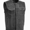 Men’s Sharp Shooter Perforated Motorcycle Leather Vest