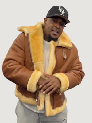 Men’s Shearling- B3 Cognac Brown Sheek Edition