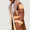 Men’s Shearling Brown Cognac With Crystal Fox No Hood - Image 2