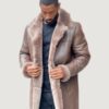 Men’s Shearling- Brown 3/4 Peacoat Style