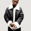 Men’s Shearling- Kanan B3 Black & White Jackets