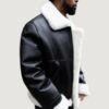 Men’s Shearling- Kanan B3 Black & White Jackets - Image 2