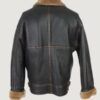 Men’s Sheepskin Flying Black Jacket B3 - Image 2