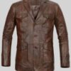 Men’s Spanish Brown Leather Blazer