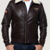 Men’s Steve McQueen Dark Brown Leather Jacket