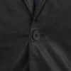 Men’s Stretch Black Leather Blazer - Image 2