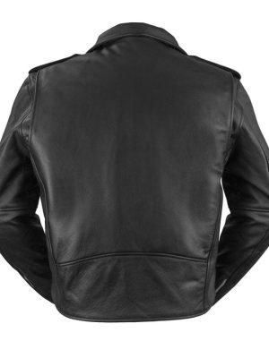 Men’s Superstar Motorcycle Black Leather Jacket