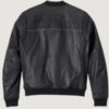 Men’s The Citizen Bomber Leather Black Jacket - Image 2
