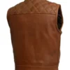 Men’s Timber motorcycle leather vest (limited edition) - Image 2
