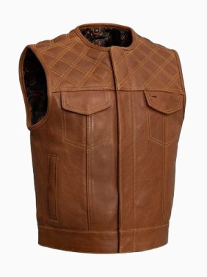 Men’s Timber motorcycle leather vest (limited edition)