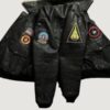 Men’s Top Gun F-14 Tomcat Pilot Black Leather Jacket - Image 2