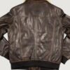 Men’s US Navi Tomcat Brown Leather Jacket - Image 2
