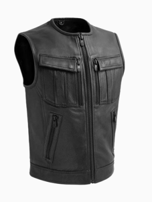 Men’s Unbeatable Motorcycle Leather Vest