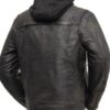 Men’s Vendetta Motorcycle Black Leather Jacket - Image 2