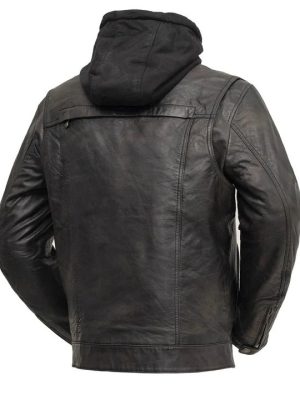 Men’s Vendetta Motorcycle Black Leather Jacket