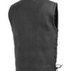 Men’s Venom Motorcycle Leather Vest - Image 2