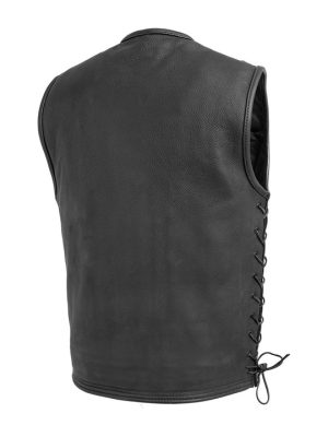 Men’s Venom Motorcycle Leather Vest