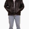 Men’s Vintage 80’s Biker Leather Black Sheepskin Jacket