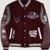 Men’s Virginia Union Motto 3.0 Maroon Varsity Jacket