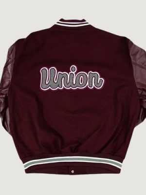 Men’s Virginia Union Motto 3.0 Maroon Varsity Jacket
